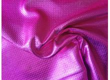 Folienjersey Metallic Webware Waben pink